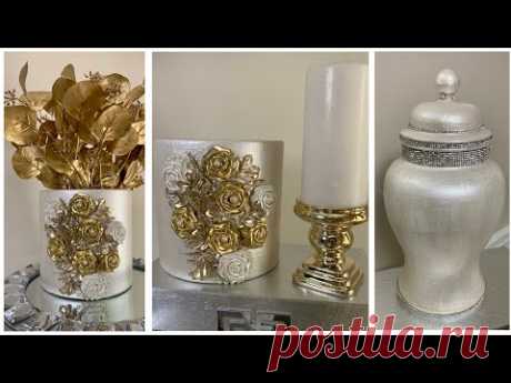 Metallic Gold and Pearl White Decor || Creating High-End Looks for Less|| Spring 2020