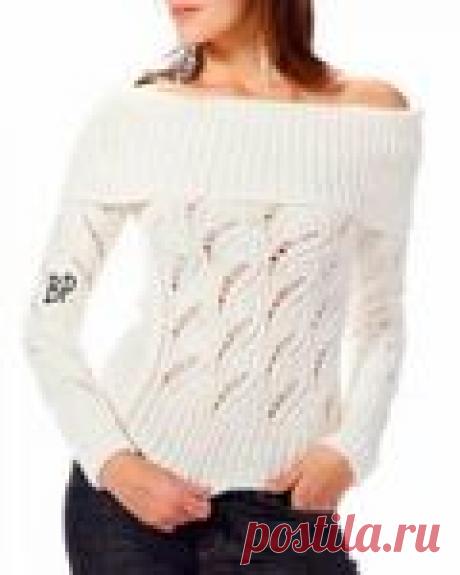 УЗОР СПИЦАМИ «АЖУРНЫЙ ЗАВИТОК»