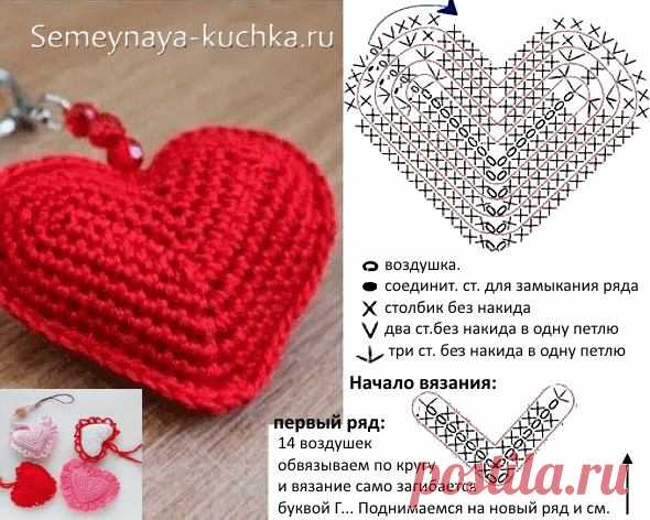 (2) Алла Площанська - Вяжем Валентинки крючком