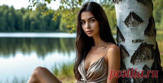 У озера