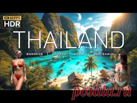 🇹🇭 4K HDR | Таиланд 2024 Удивительно красивые природные пейзажи | БАНГКОК - ПХУКЕТ - КРАБИ - САМУИ