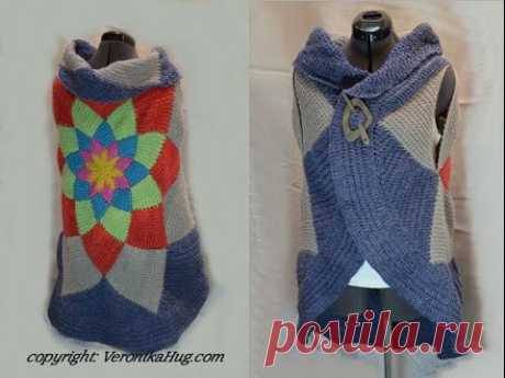 Kreisjacke FEUERRAD aus Woolly Hugs BANDY/SHEEP 9Teil