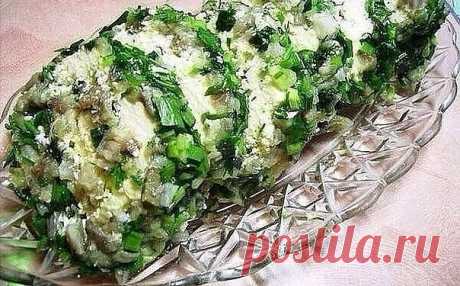 Закусочный рулет из сельди.