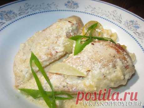 Куриная грудка в сливочном соусе - пошаговый рецепт с фото | И вкусно и просто