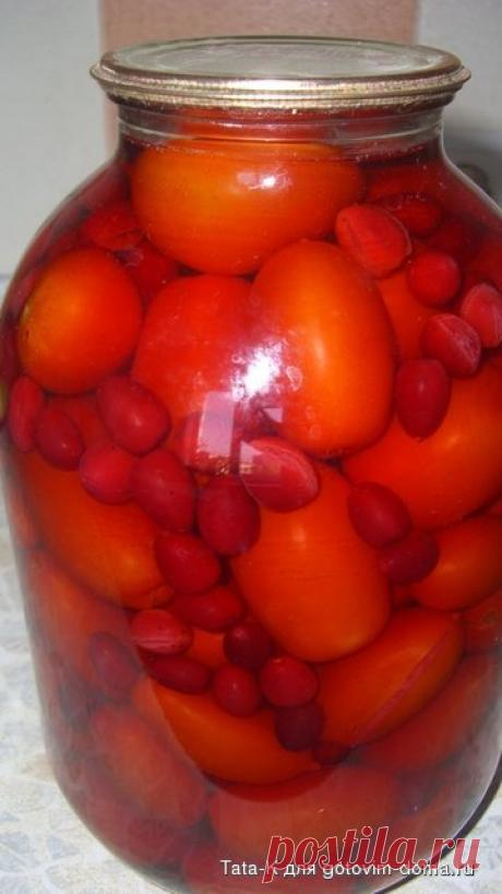 Помидоры с кизилом (без уксуса) • Помидоры, болгарский перец