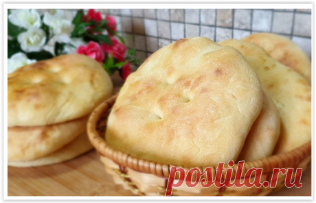 За хлебом идти холодно - взяли стакан муки и за 10 минут напекли вкусных хлебных лепешек!