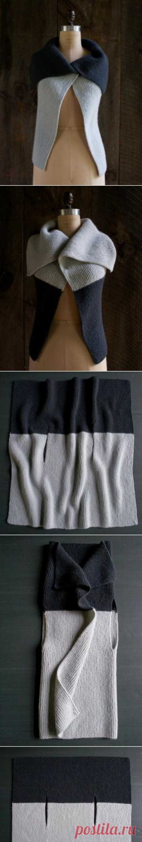 Sideways Garter Vest | The Purl Bee