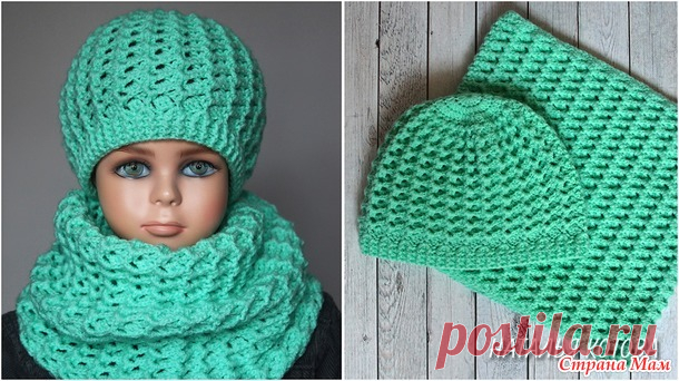 Снуд крючком рельефным узором (видео мастер-класс) - Вязание - Страна Мам