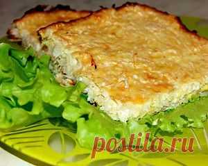 Запеканка в мультиварке из куриного мяса и цветной капусты. |
