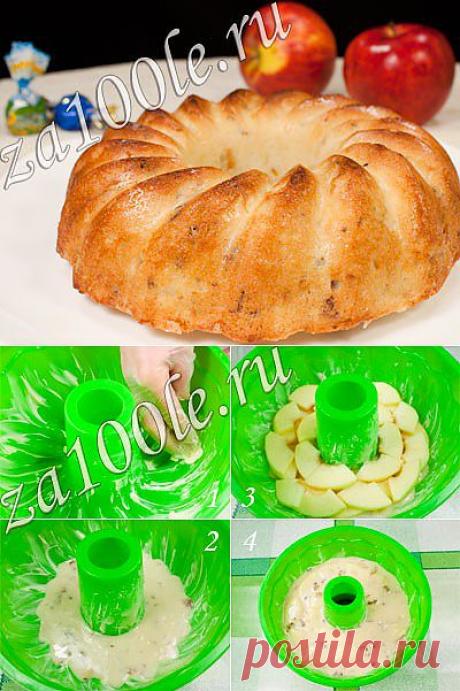 Шарлотка с яблоками фото-видео рецепт
