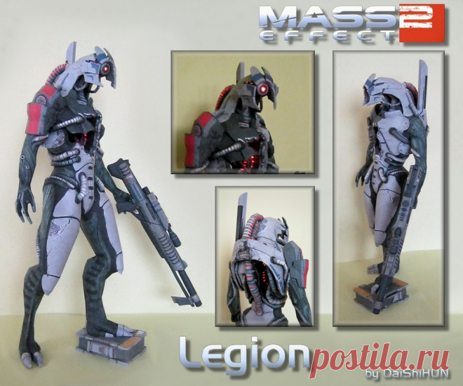 Legion Papercraft Legion from Mass Effect 2 with an M-98 Widow Anti-Material Rifle. The model is approximately scaled to Xenonray's ME2 paper models for consistency. I've used the alternative appearance textures tha...