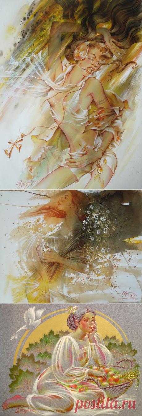 Ветер случайных направлений... Художник Elen Zelin