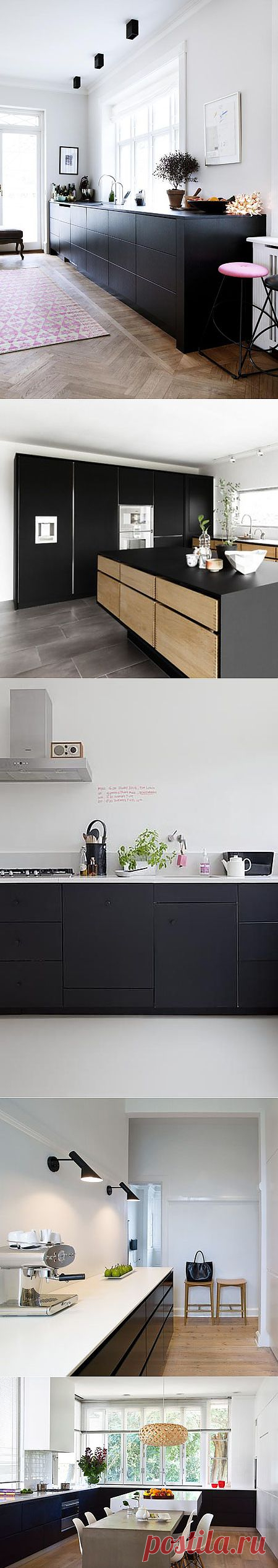 7 оригинальных идей дизайна черной кухни | Идеи для кухни