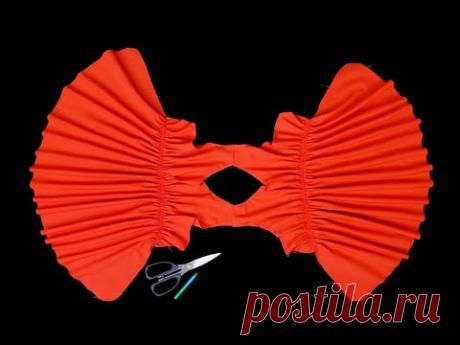 خياطه فستان مذهل بقصه جديده و بساطه شديده