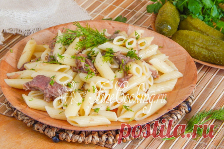 Макароны по-флотски (с тушенкой) Сегодня я решила поделиться простым рецептом вкусного второго блюда – будем готовить макароны по-флотски.