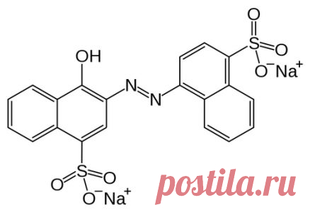 E122 Азорубин, кармуазин