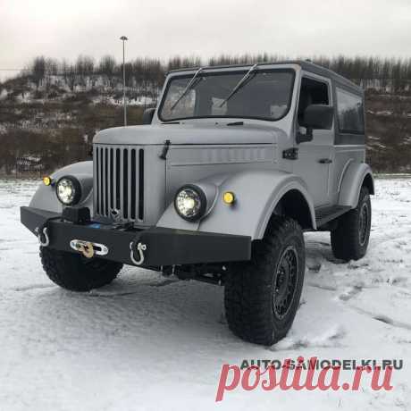 Авто самоделка ГАЗ-69 с 6,4-литровым двигателем V8