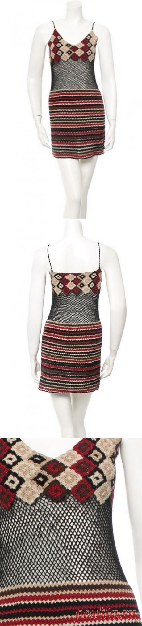 Outstanding Crochet: Crochet Dress from Burberry.