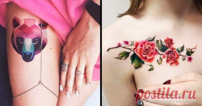 25 милейших тату, при взгляде на которые даже критики скажут: «Вау!» Инстаграм держится на трех китах: щеночках, еде и красивых татуировках. Сегодня наша подборка посвящена последним. Редакция AdMe.ru собрала для вас потрясающие акварельные работы. Где-то едва заметные, а где-то даже слишком смелые, но все равно нежные и изящные, — эти тату просто само воплощение женственности.