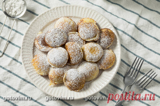 Рецепт Голландские оладьи Пофферчьес (Poffertjes) / Готовим.РУ