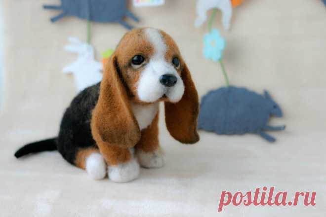 Сухое валяние игрушки из шерсти
