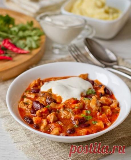 Пошаговый фото-рецепт острого рагу из курицы с тыквой | Вторые блюда | Вкусный блог - рецепты под настроение
