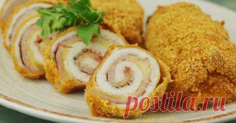 Умопомрачительные куриные рулетики с сыром: готовлю, когда неожиданно приходят друзья! Сытно, быстро и нереально вкусно.