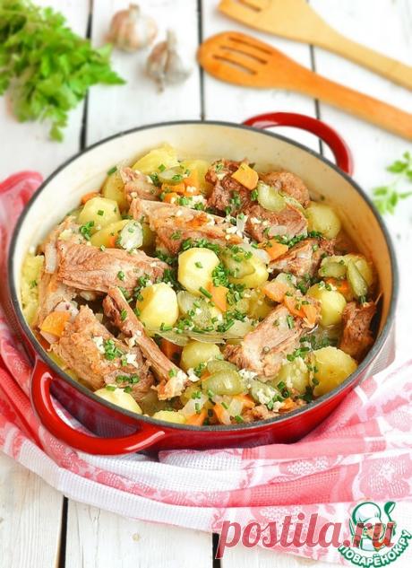 Домашнее жаркое с ребрышками и картофелем - кулинарный рецепт