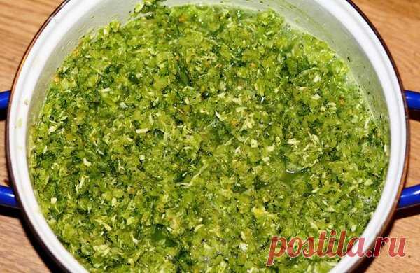 Зеленая аджика это вкусная приправа ко многим блюдам | Самые вкусные кулинарные рецепты