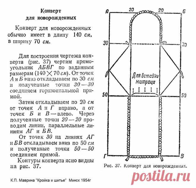 Конверт для новорожденных