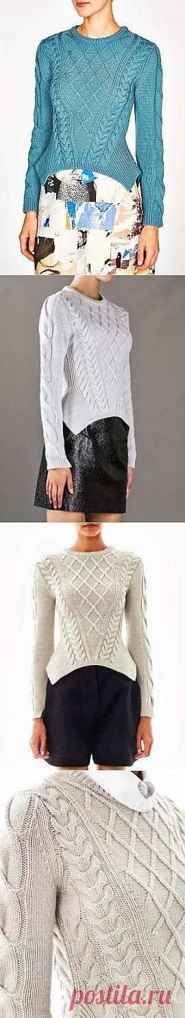 Olgaknits. Вязание на спицах и крючком!: Рельефные свитера - коллекция 2013.