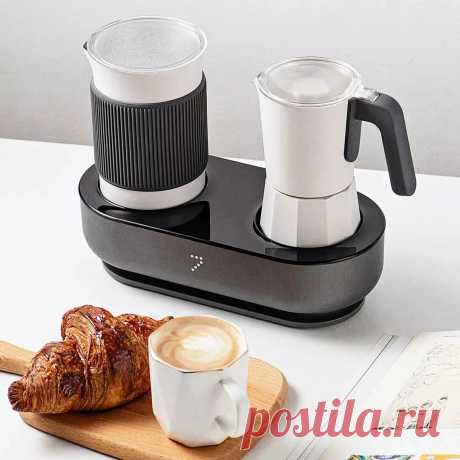 Seven & me cm142 smart coffee machine with auto milk frother one-click control coffee maker make coffee espresso in 3 mins Sale - Banggood.com