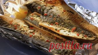 Домашний очаг: Вкусная скумбрия в духовке с луковым соусом