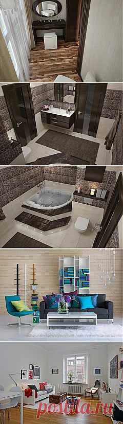 Перепланировка двухкомнатной квартиры в Санкт-Петербурге | Интерьер и Дизайн