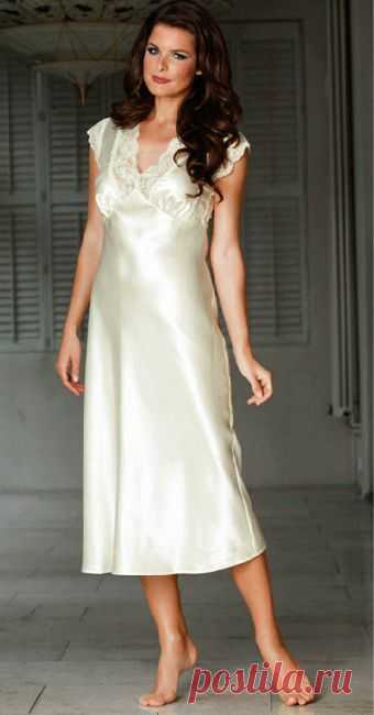 Выкройка длинной ночной сорочки.