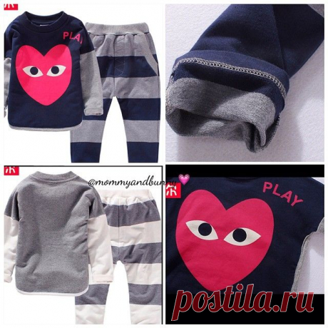 Костюм Play под COMME DES GARÇONS😍 качество👌 размеры 3-6 лет. Черный/серый цвета. Цена 1800р. Заказать ✅Whatsapp +79502825472, +79644424
65