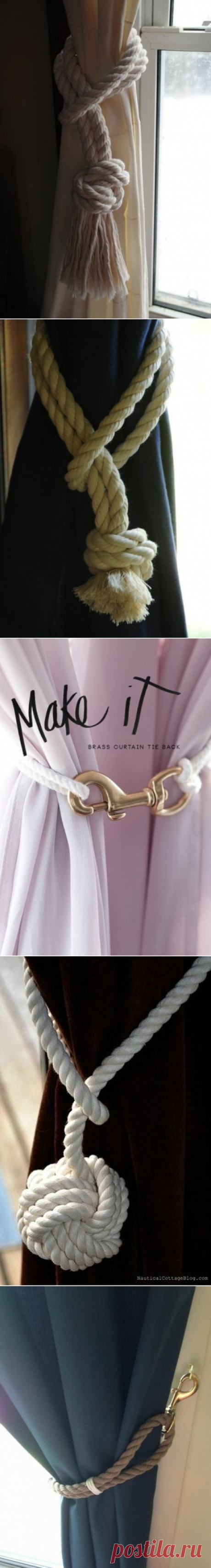 подхваты для штор из веревок - Дизайн интерьеров | Идеи вашего дома | Lodgers