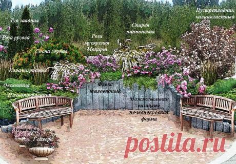 НЕОБЫКНОВЕННЫЕ ПРОЕКТЫ ЦВЕТНИКОВ С ФОРУМА &quot;ЦВЕТУЩАЯ ДАЧА&quot; | Самоцветик