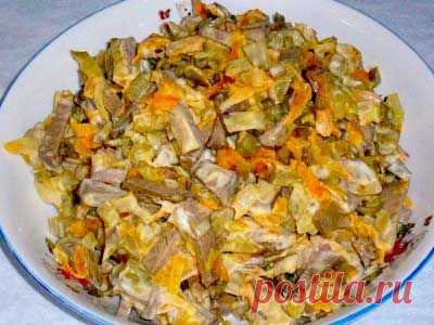 Салат с печенью | Семья и дом