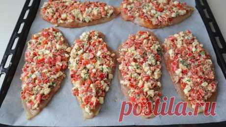 Это так вкусно, что хочется есть каждый день! Простой рецепт куриного филе в духовке!