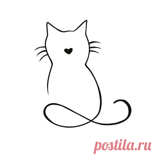 Рисуем с детьми силуэты кошек — Поделки с детьми