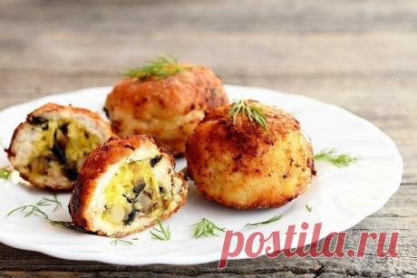 Куриные котлеты с начинкой