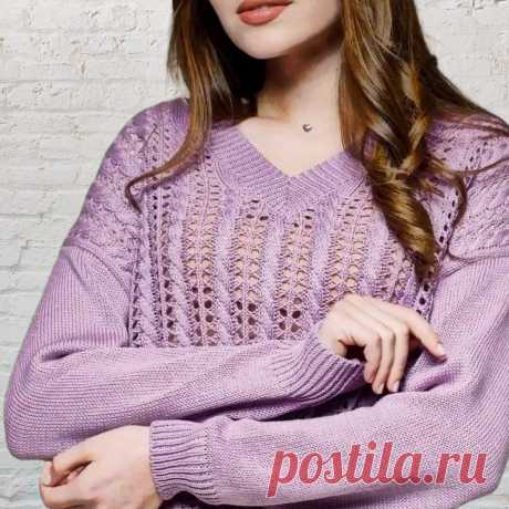Весна почти на пороге! Вяжем ажурные пуловеры спицами | Вязание с Paradosik_Handmade | Дзен