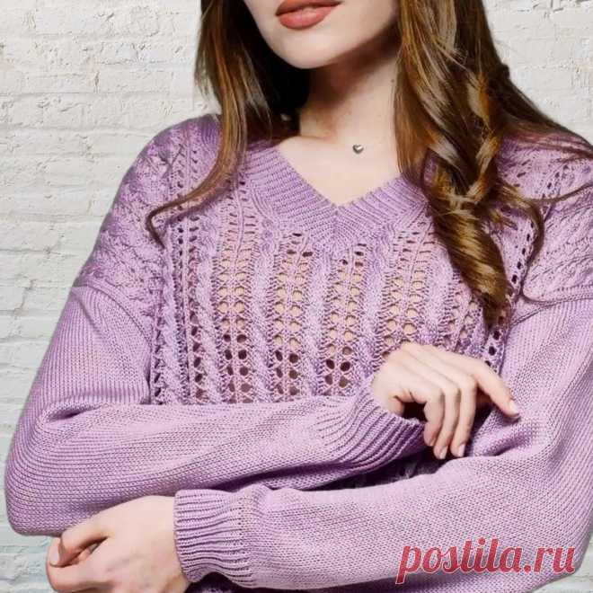 Весна почти на пороге! Вяжем ажурные пуловеры спицами | Вязание с Paradosik_Handmade | Дзен