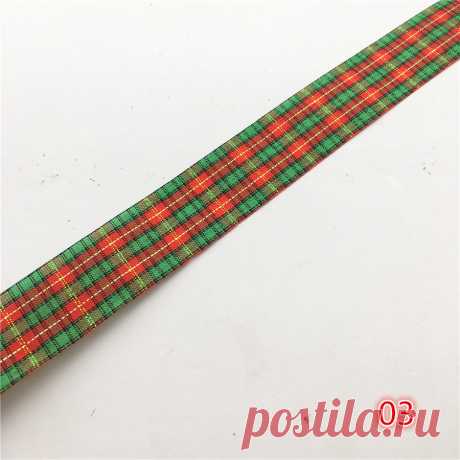 5 ярдов 25 мм красная сетчатая Печать Grosgrain лента банты Рождественская вечеринка подарок декор ремесло | Дом и сад | АлиЭкспресс