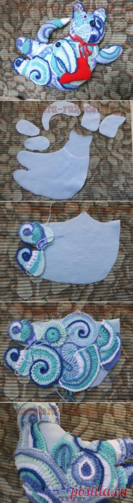 Мастера рукоделия - рукоделие для дома. Бесплатные мастер-классы, фото и видео уроки - Мастер-класс по вязанию крючком: Тильдо-кот фриформ