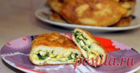 Пирожки на кефире с зеленым луком и яйцом Быстрые вкусные пирожки из продуктов, которые всегда есть под рукой!