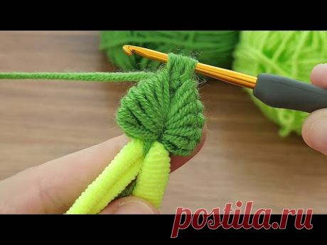 İNCREDİBLE 💯👌 🍁🍂🌿Super easy crochet leaf pattern hair band model / for those who love autumn colors