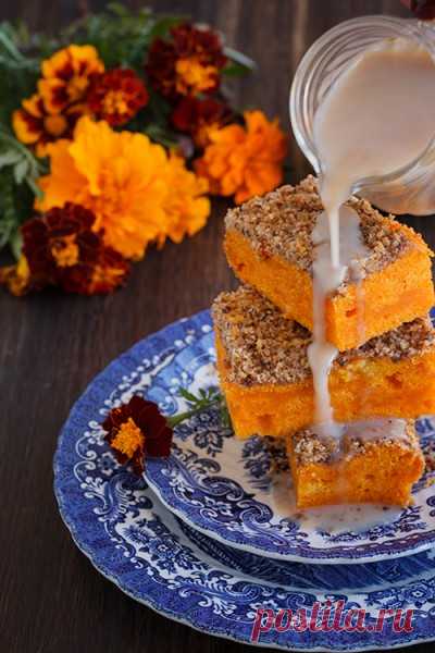 ღТыквенный пирог с орехами