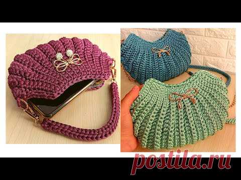كروشيه بوك او ميني باج او شنطة بتصميم رائع مناسب للمبتدئين في فيديو اليوم أقدم لكم تطبيق لتصميم جميل تم تنفيذه من قبل على القناة ولكن بحجم صغير. مناسب كهدية لكل الأعمار، وفي الفيديو شرح مفصل للتحكم في الحجم ليكون منا...